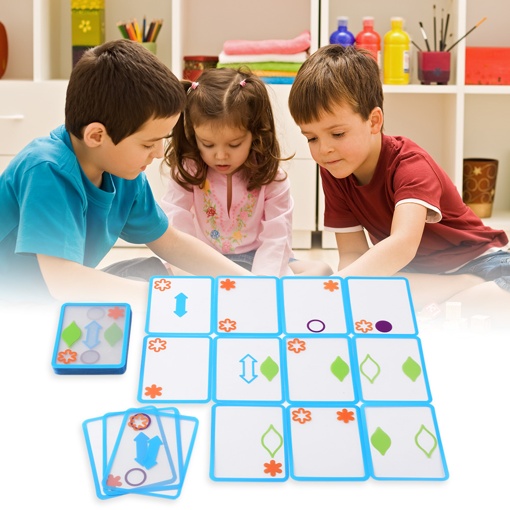 thumbnail image 4 of Juguete de entrenamiento lógico espacial Superposición Swish Juego de cartas transparente Regalos para niños, 4 of 6