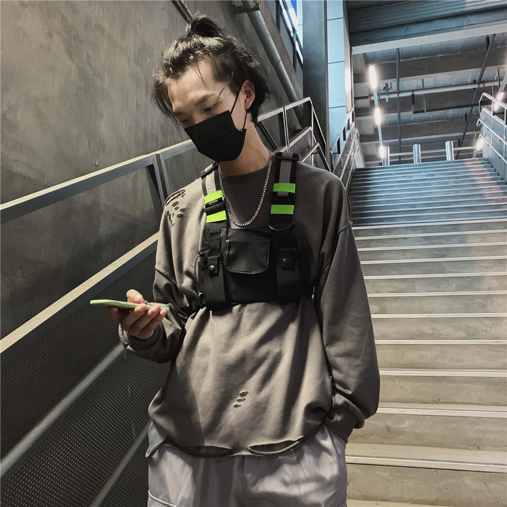 thumbnail image 3 of Oxford moda Crossbody pecho chaleco bolsa hombres mujeres noche económica Hip Hop estilo Streetwear chaleco paquetes bolsas, 3 of 7